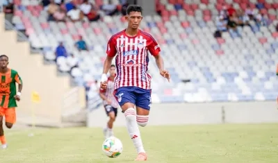 Jhoynner Lozano, delantero del Junior sub-20.