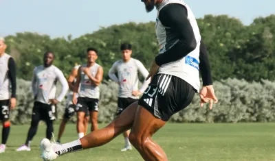 Lucas Monzón solo ha jugado dos periodos de 45 minutos con Junior, ambos en la Copa Colombia. 