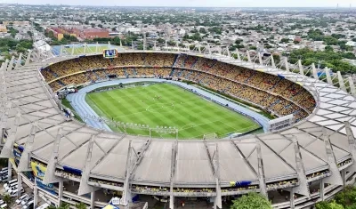 Estadio Metropolitano Roberto Meléndez de Barranquilla. 