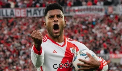 Miguel Borja llegó a River a mediados de 2022 prodedente del Junior. 