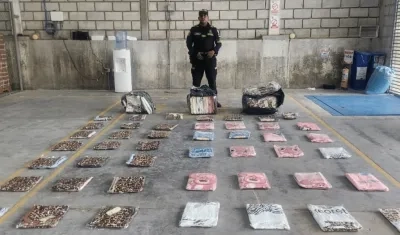 La mercancía aprehendida.