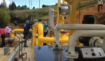 Infraestructura para el transporte de gas. 