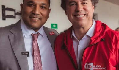 Óscar David Galán con Juan Manuel Galán, director del Nuevo Liberalismo.
