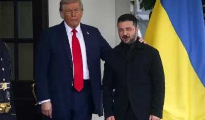 El presidente estadounidense, Donald Trump y su homólogo ucraniano, Volodimir Zelenski.
