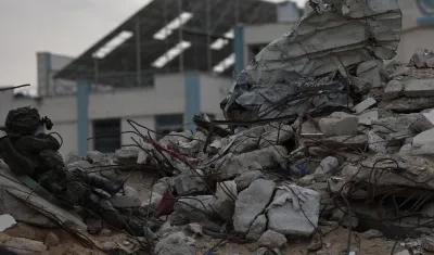 Destrucción en Gaza por los ataques de Israel.