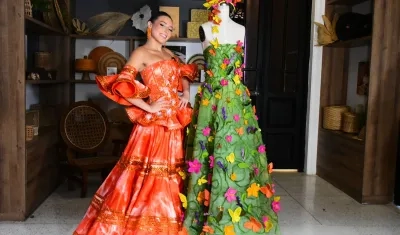 Este es el vestido que lucirá la reina. 