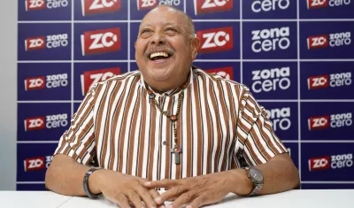 Juan Piña en la redacción de Zona Cero.