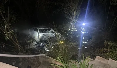 Vehículo involucrado en el accidente. 