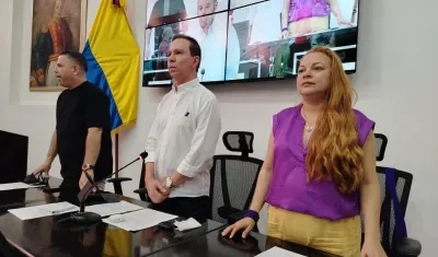 Mesa directiva de la Asamblea del Atlántico. 