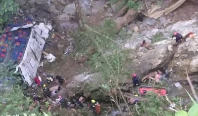 Rescate de los heridos.