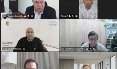 Imagen de la audiencia de Nicolás Petro.