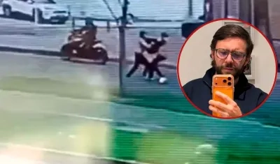 Momento del atraco y homicidio de Jean Claude Bossard.