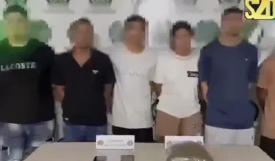 Capturados en operativos de la Policía. 