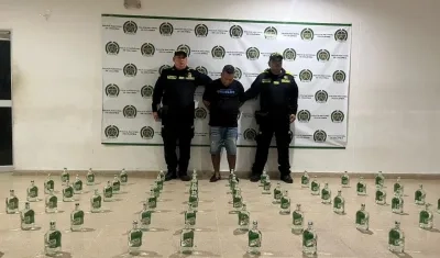 Capturado con licor adulterado en Sabanagrande, Atlántico.