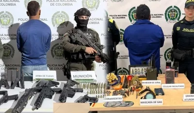 Capturados por el frustrado robo. 