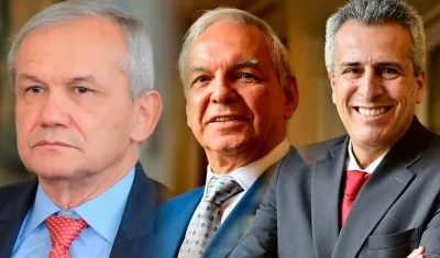 Carlos Ramón González, Ricardo Bonilla y Luis Fernando Velasco.