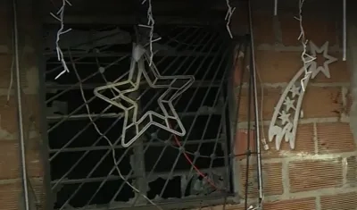 La vivienda que se incendió.