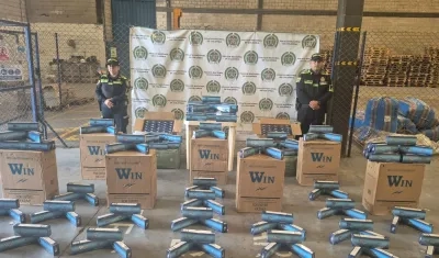 Cigarrillo de contrabando incautado en el aeropuerto de carga