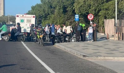 El joven quedó muerto en el lugar. 