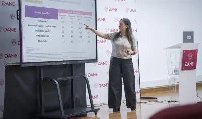 La subdirectora del Dane, Andrea Ramírez Pisco.