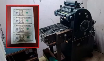 Fábrica de dólares falsos desmantelada. 