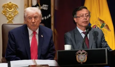 Donald Trump y Gustavo Petro.