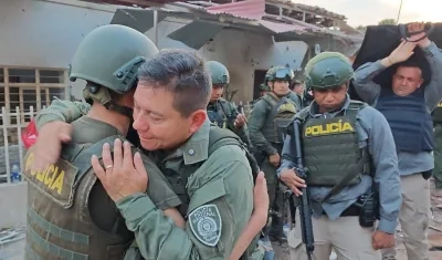 El general William Rincón Zambrano, durante una visita a Buenos Aires, Cauca