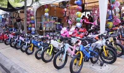 La Feria del Juguete en el Paseo Bolívar. 