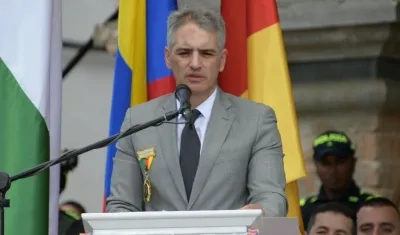 El Gobernador de Antioquia, Andrés Julián Rendón.