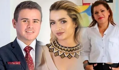 El viceministro Dumar Guevara, Andrea Petro y Mary Luz Herrán.