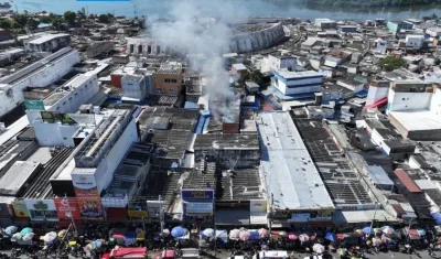 Imagen del incendio.