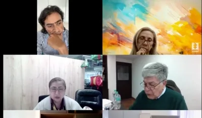 Aspecto de la audiencia preparatoria de este martes contra Nicolás Petro. 