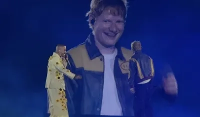 J Balvin con el británico Ed Sheeran.