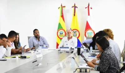 Leyton Barrios y el Gobernador Eduardo Verano.