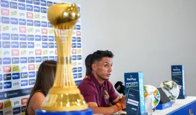 Lucas González, técnico del Junior. 