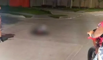 Lugar donde ocurrió el atentado en Baranoa. 