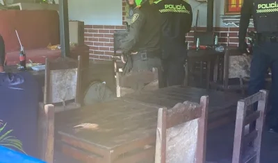 Lugar en donde fue abatido el presunto delincuente.