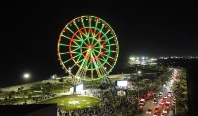 'La Luna del Río' inaugurada el pasado 13 de diciembre en el Malecón. 