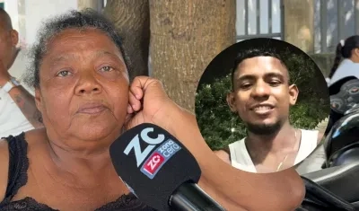 Luz Marina Vázquez y su hijo Brayan Rebolledo Vásquez.