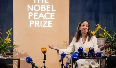 María Corina Machado, Premio Nobel de la Paz.