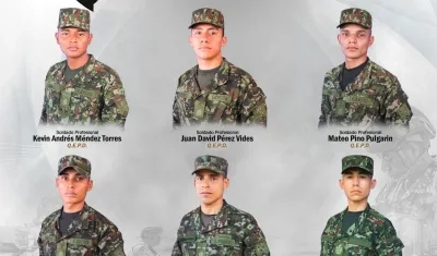 Los militares asesinados.