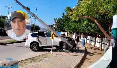 Néstor Moisés Santamaría Bastidas, la víctima mortal, y el lugar de los hechos.