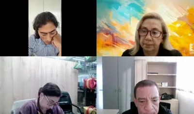 Aspecto de la audiencia preparatoria contra Nicolás Petro este martes. 