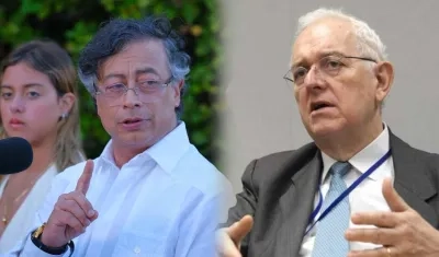 El Presidente Gustavo Petro y José Antonio Ocampo.