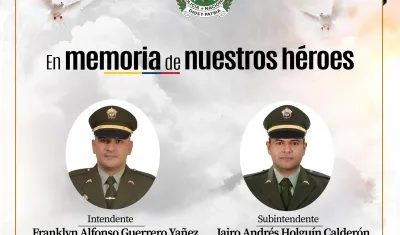 Los policías asesinados.