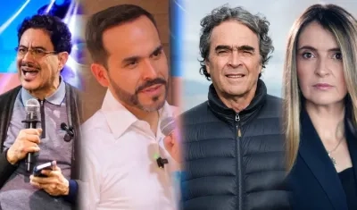 Iván Cepeda, Abelardo De La Espriella, Sergio Fajardo y Paloma Valencia.