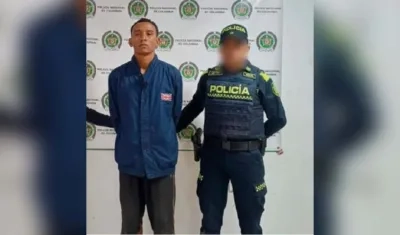 Jhony Feria Julio fue capturado por la Policía en el mismo sitio de los hechos. 