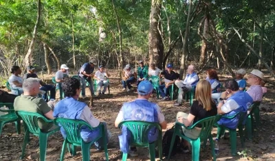 Reunión de la ONU en Cañaverales, en el sur de La Guajira