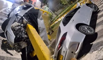 Así quedó el vehículo.