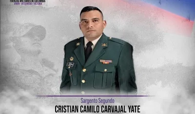 Sargento segundo Cristian Camilo Carvajal Yate.